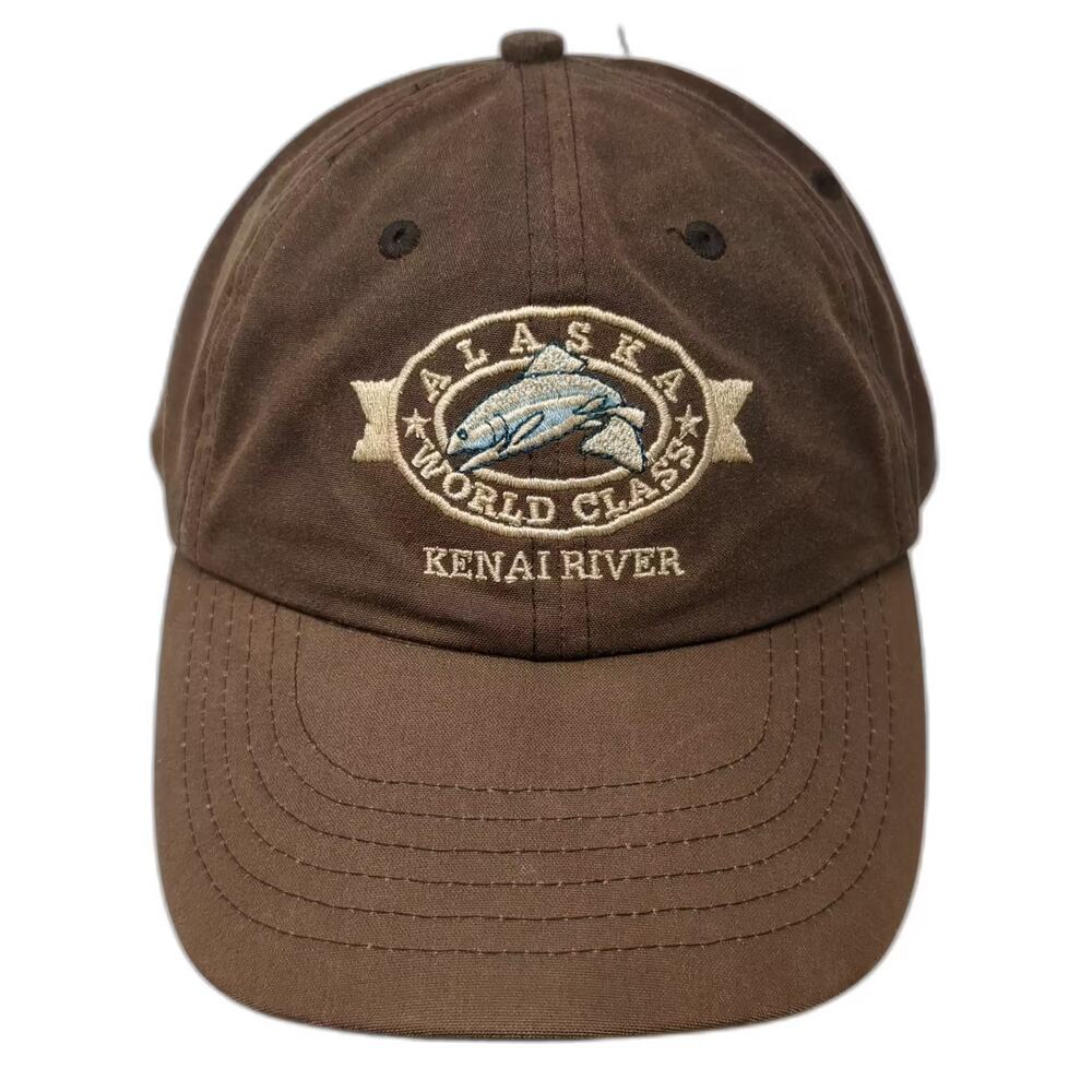 Arctic Circle Enterprises Baseball Cap Brown Blue OS Slideback Kenai River Hat
